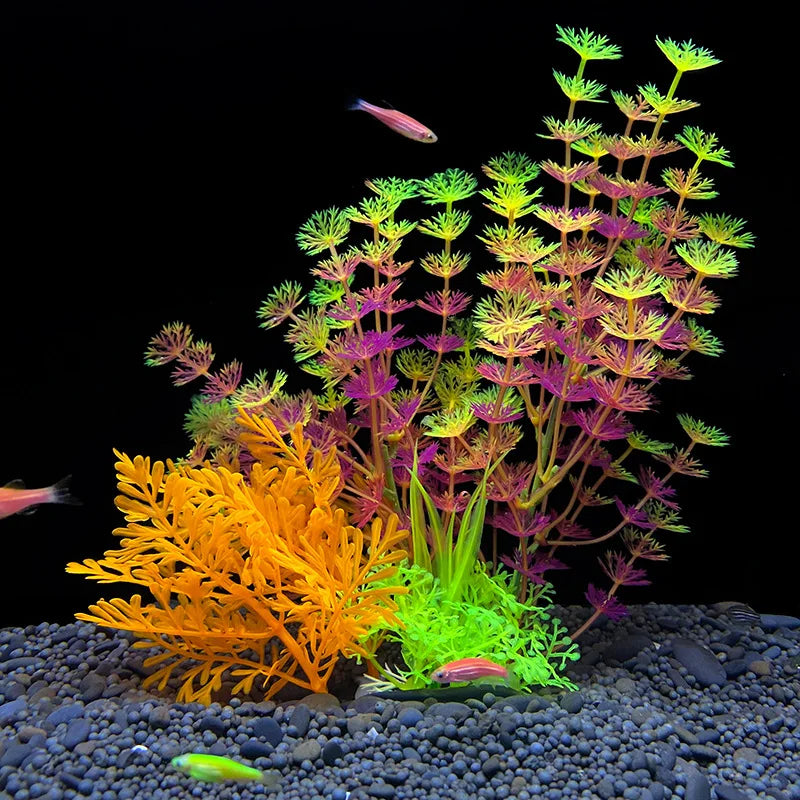 Realistic Artificial Aquarium Plants for Fish Tank Décor