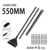Racleur d'algues pour aquarium avec 5 lames de rechange
