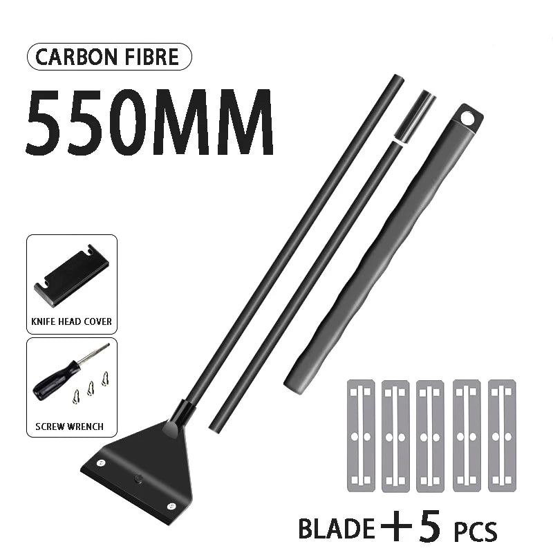 Racleur d'algues pour aquarium avec 5 lames de rechange