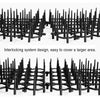 Black interlocking system pet deterrent prickle strips for garden and home