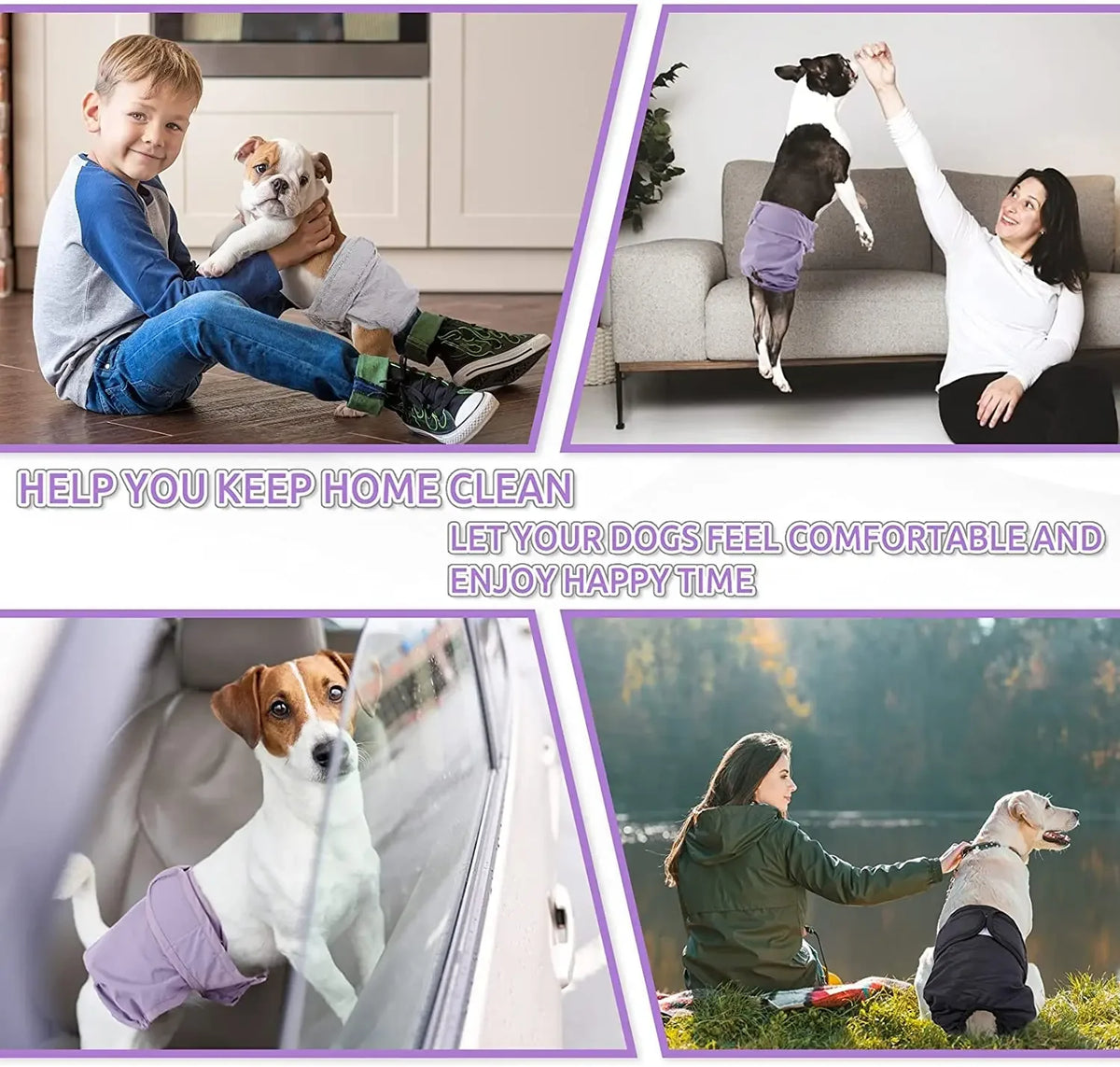 Reusable Female Dog Diapers with Leakproof Protection