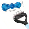 Double-Sided Stainless Steel Dematting Comb for Dogs and Cats