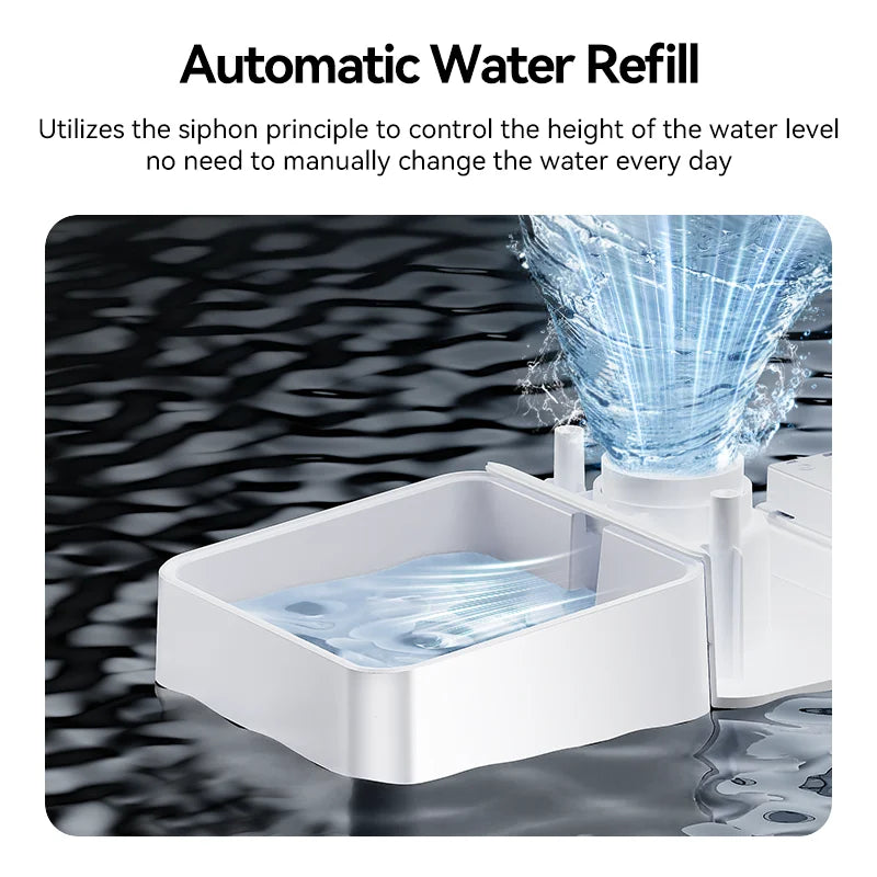 Distributeur Automatique de Nourriture et Fontaine à Eau pour Animaux