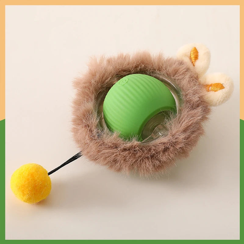 Intelligenter interaktiver Katzenspielball mit Ladeetui