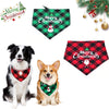 Christmas Triangle Dog Bandana Scarf with Adjustable Fit