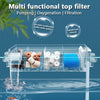 Filtre Cascade pour Aquarium à Fixer au Mur avec Pompe