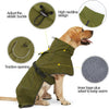 Windproof Waterproof Dog Vest with Reflective Strips and Adjustable Harness