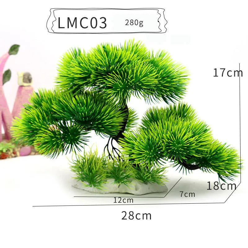 Aquarium Decor: Simulation Plants and Landscaping Ornaments