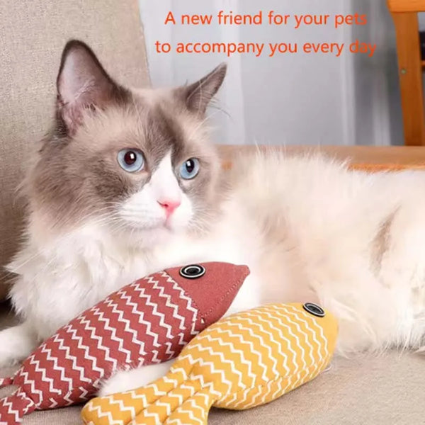 Cat Toys: Bite-Resistant Sisal Fish Toy