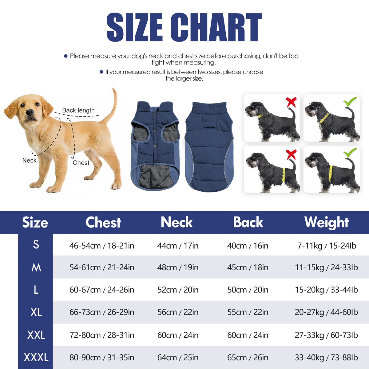 Reflective Waterproof Dog Coat with Fleece Lining and Leash Hole