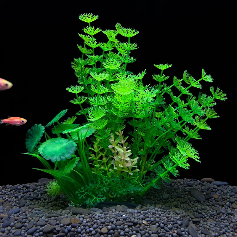 Realistic Artificial Aquarium Plants for Fish Tank Décor