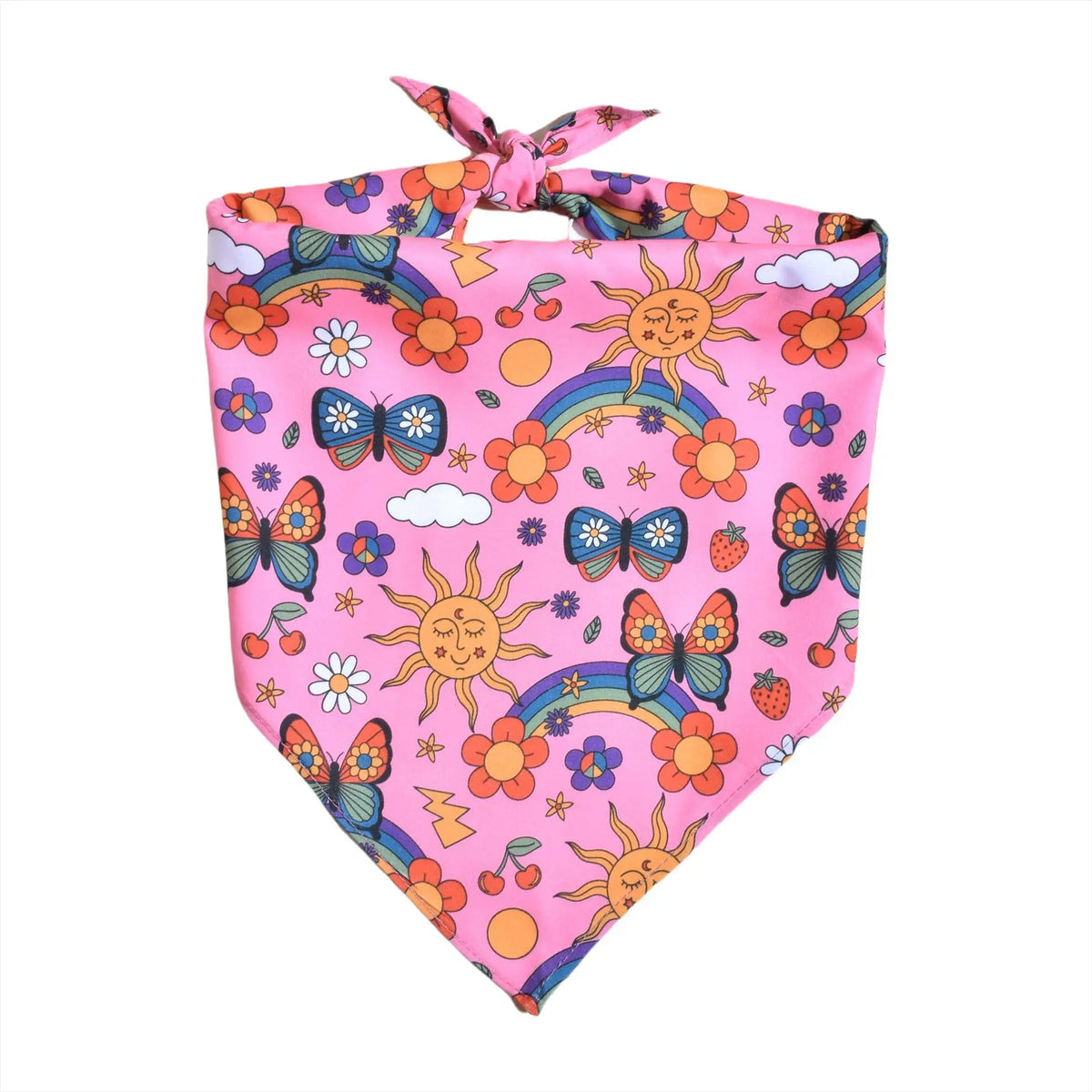 Floral Dog Bandanas with Adjustable Fit