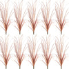 Dried ornamental grass decoration in shades of brown and pink.