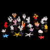 Artificial Coral Reef Aquarium Decoration with Starfish