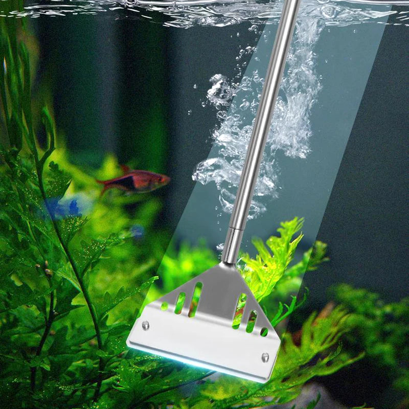 3-in-1 Edelstahl-Algenreiniger für Aquarien