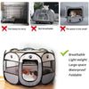 Foldable Oxford Cloth Pet Playpen with Mesh Roof