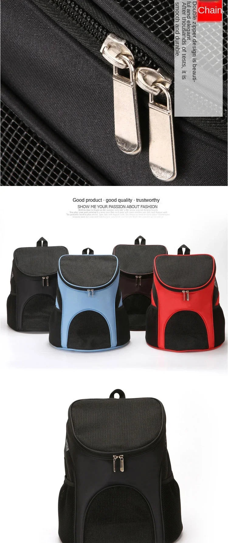 Zusammenklappbarer Katzenrucksack