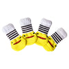 Non-Slip Cotton Pet Socks for Dogs & Cats (4-Pack)