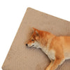 Plush Faux Fur Dog Crate Bed with Non-Slip Bottom