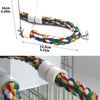Interactive Parrot Activity Station with Mirror and Rope Perch