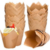 Natural Unbleached Tulip Cupcake Liners (100-Pack)