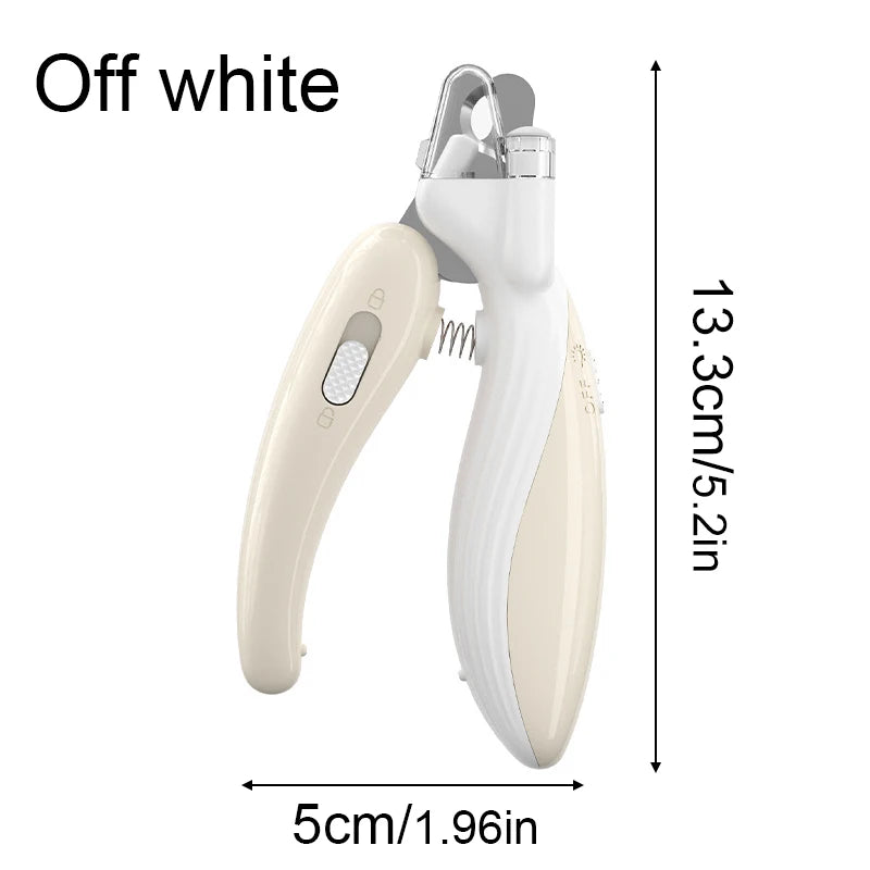 LED Pet Nail Clippers with Safety Lock for Dogs and Cats