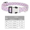 Adjustable Checker Pattern Dog Collar - Soft Nylon, Quick Release
