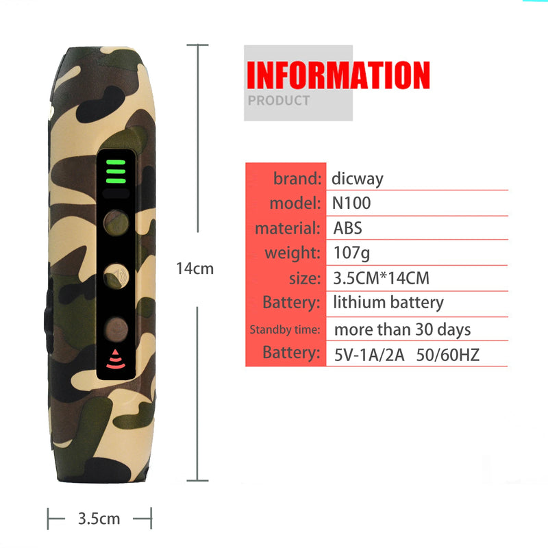 Ultrasonic Dog Repeller with LED Flashlight Bark Deterrent