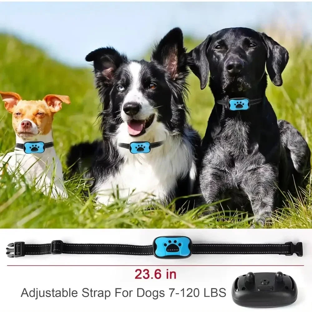 Rechargeable Waterproof Anti-Bark Training Collar for Dogs and Cats