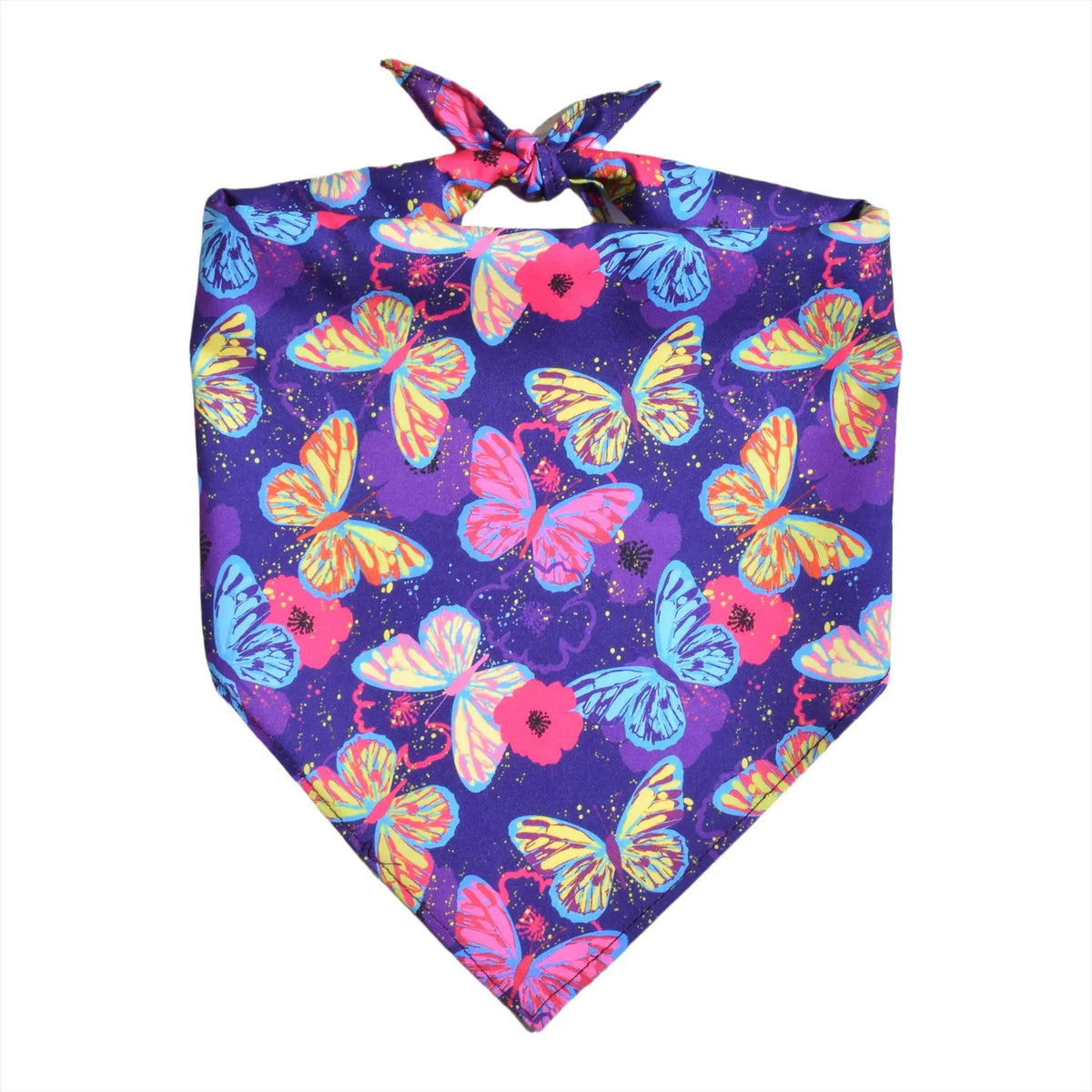 Floral Dog Bandanas with Adjustable Fit