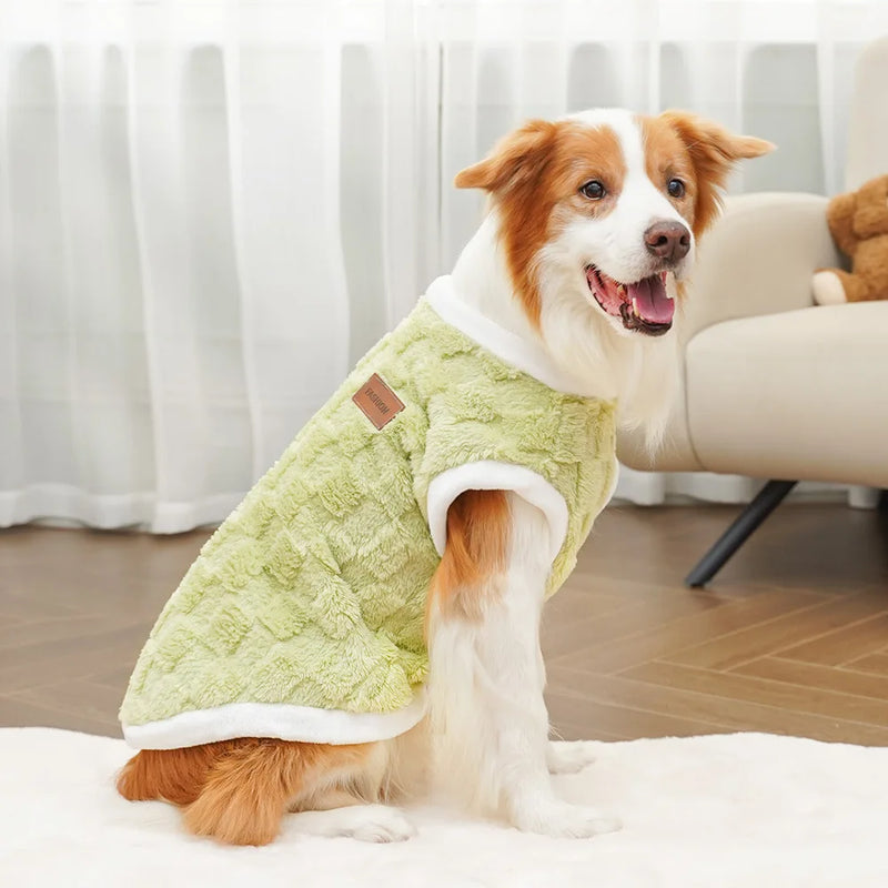 Suéter de Felpa de Algodón Cómodo para Perros de Raza Grande