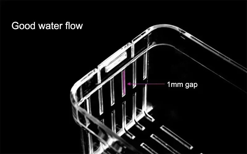 Acrylic Fish Breeding Isolation Box with Double Compartments
