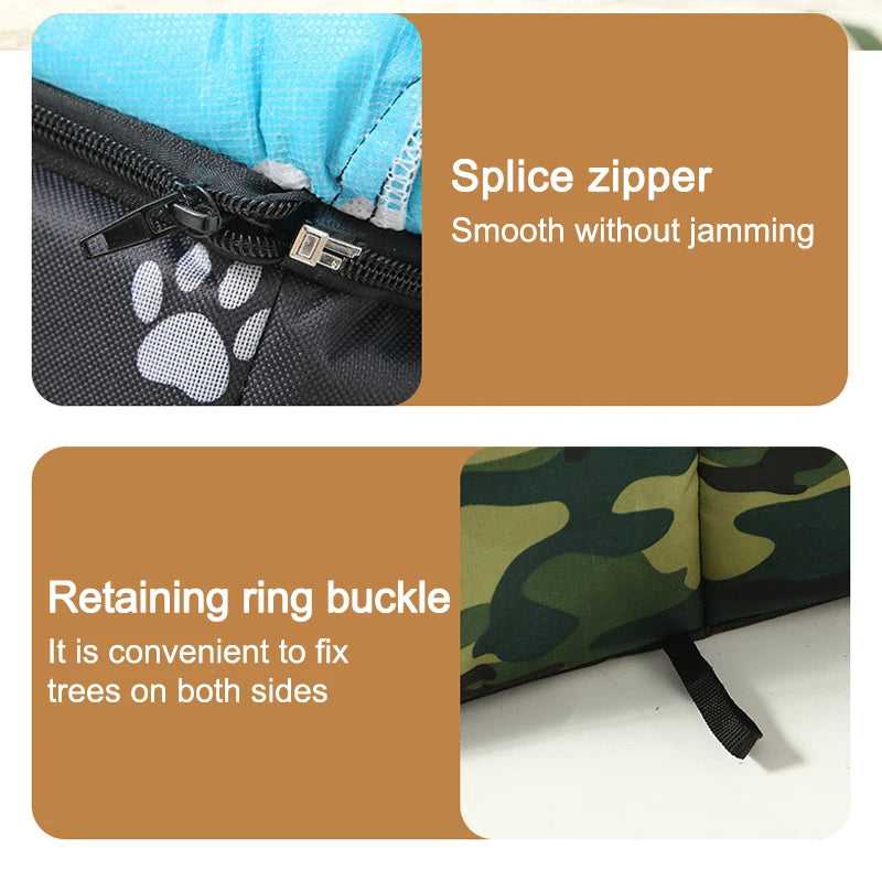 بيت قطط خارجي مقاوم للماء - قابل للطي والغسل دافئ في الشتاء