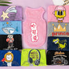 Breathable Mesh Pet Vest with Cute Cartoon Print