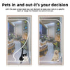 Pet Screen Door Curtain with Double Zipper – Scratch-Resistant Mesh for Interior Doors