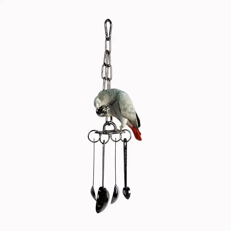 Juguete de Escalada y Mordido para Loros de Acero Inoxidable