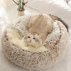 Lit Semi-Ouvert en Peluche pour Chats et Chiens