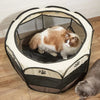 Foldable Octagonal Pet Playpen with Mesh Ventilation