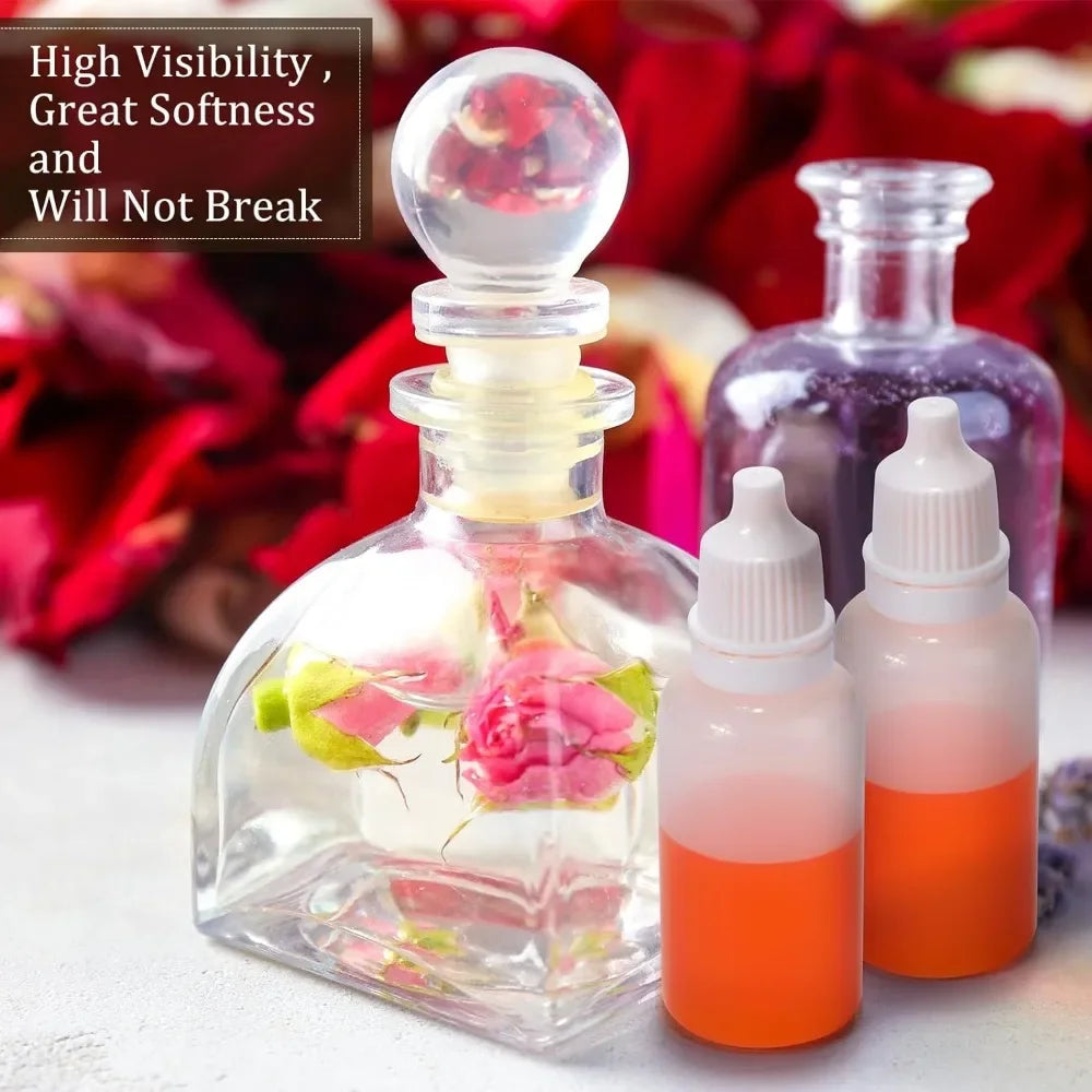 Empty Squeezable Liquid Dropper Bottles with Fine Tip (3-20 ml)