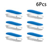 Six replacement filters for cat water fountains, featuring blue silicone membranes and silver mesh screens.