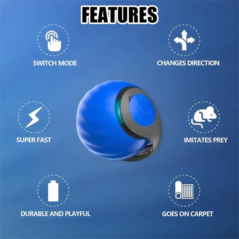 Smart Motion-Activated Cat Toy Ball
