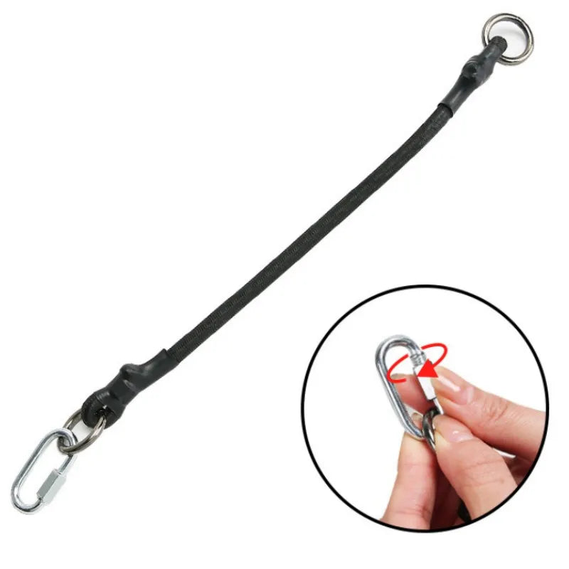 45cm Nylon Dog Leash Extender with Quick-Release Buckle