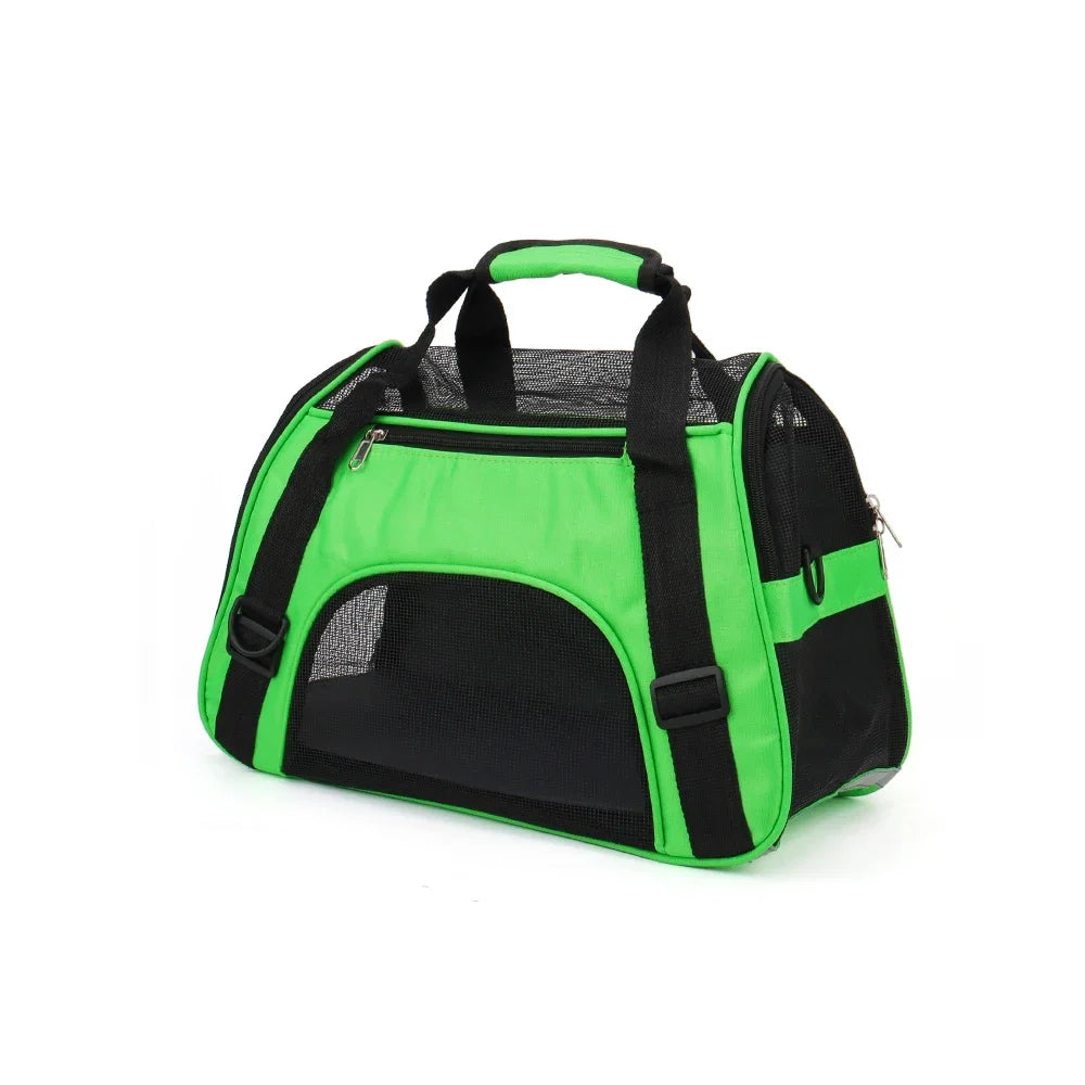 Portable Mesh Pet Carrier Bag for Cats & Small Dogs