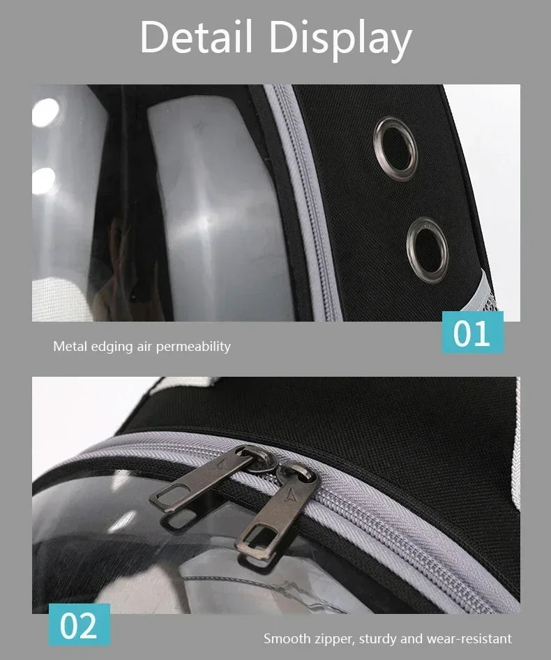 Space Capsule Pet Carrier Backpack for Cats and Dogs