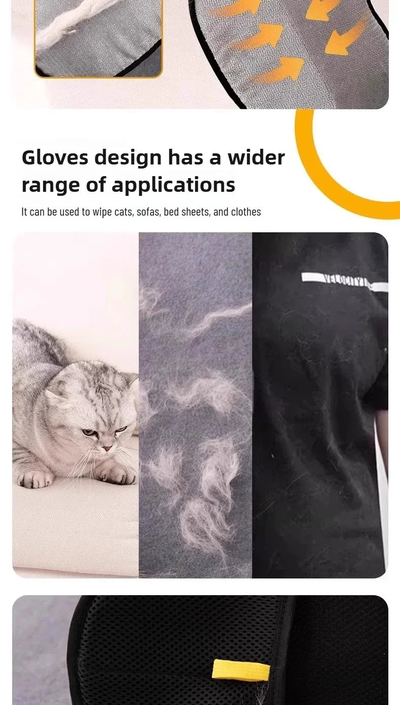 Cat Hair Removal Gloves for Pets