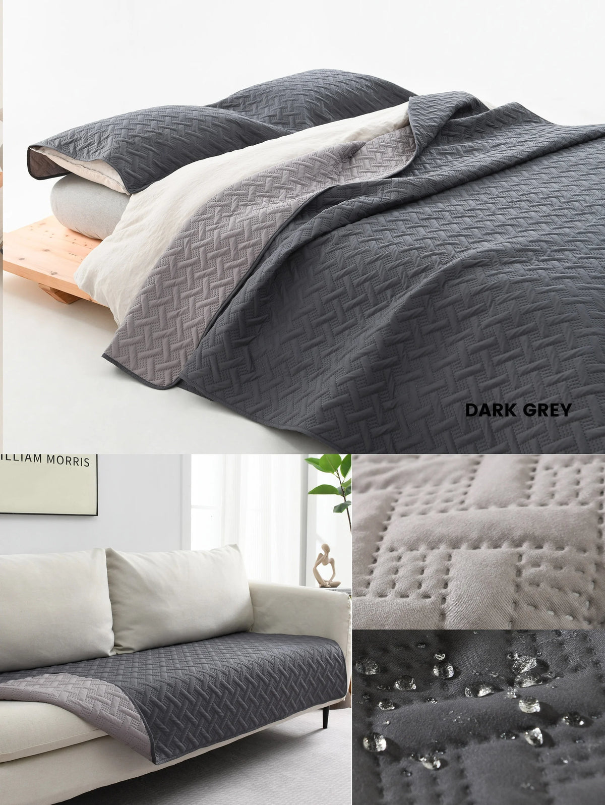 Reversible Anti-Hair Waterproof Pet Mat with Sofa Cover