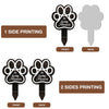 Wooden Pet Memorial Garden Stake with Paw Print
