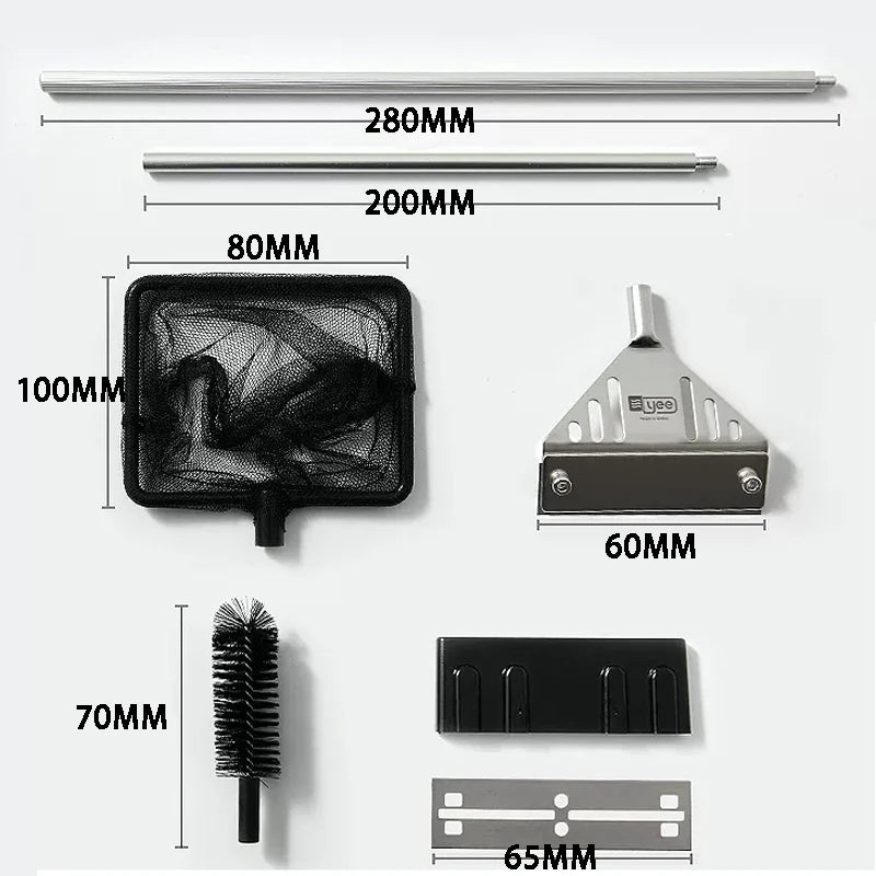 Racleur de verre d'aquarium extensible