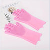 Gants de toilettage en silicone pour animaux
