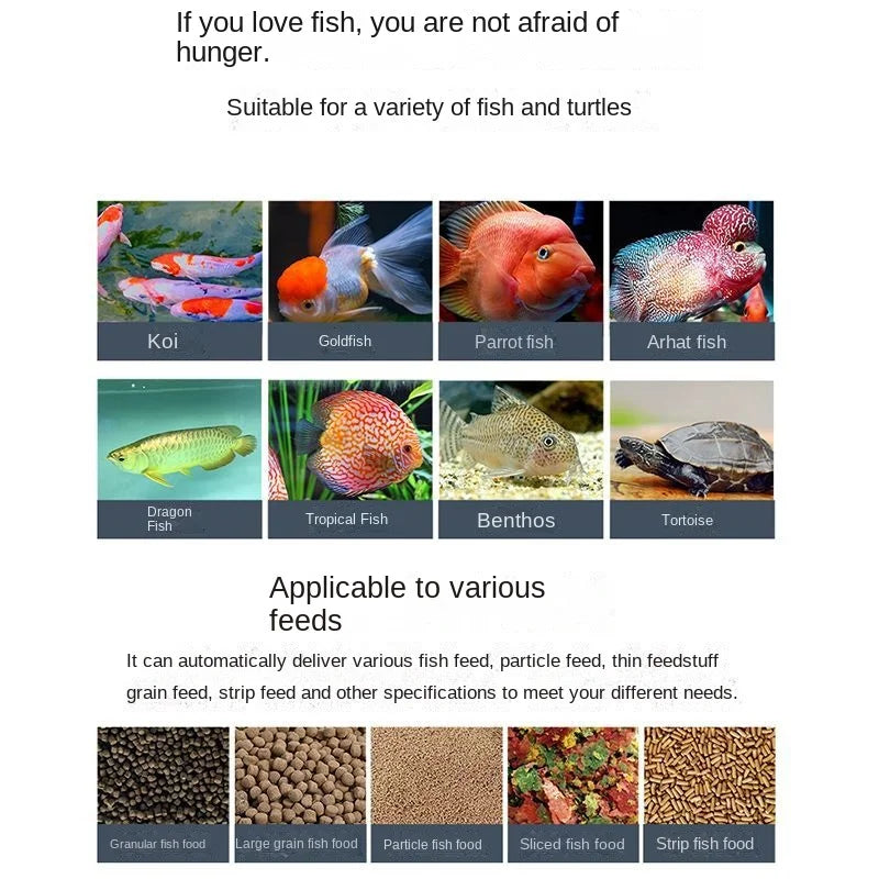 Smart WiFi Automatic Fish Feeder with App Control